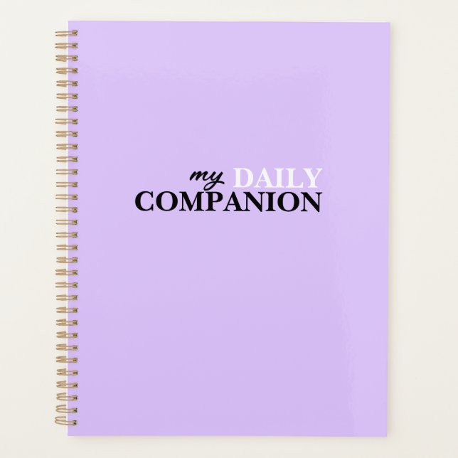 Agenda Lavender Planner Diario Minimalista (Anverso)