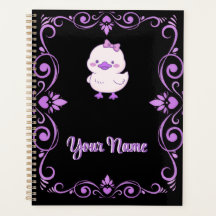 Lazo para el cabello de patito morado lindo Marco