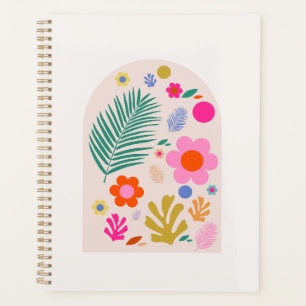 Agenda Le Jardin 04 Flores Retro Floral moderna