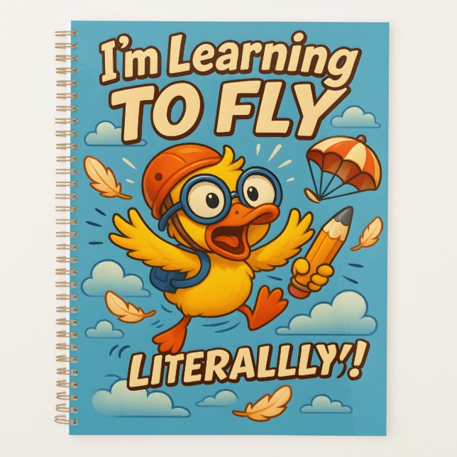 Agenda Learning to Fly (Literally!) Academic Planner (Anverso)