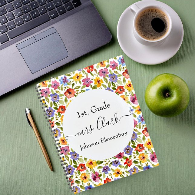 Agenda Lección personalizada de flor para maestro (Subido por el creador)