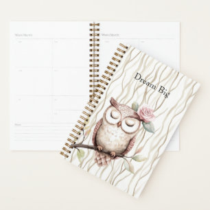 Agenda Lechuza rosa encantada
