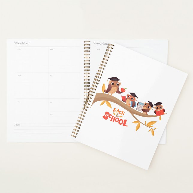 Agenda Lechuzas pequeñas de vuelta a la graduación escola (Subido por el creador)