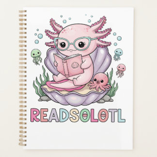 Agenda Lectura de Axolotl rosado suave
