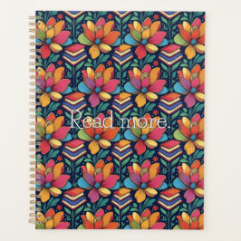 Agenda Leer más con flores
