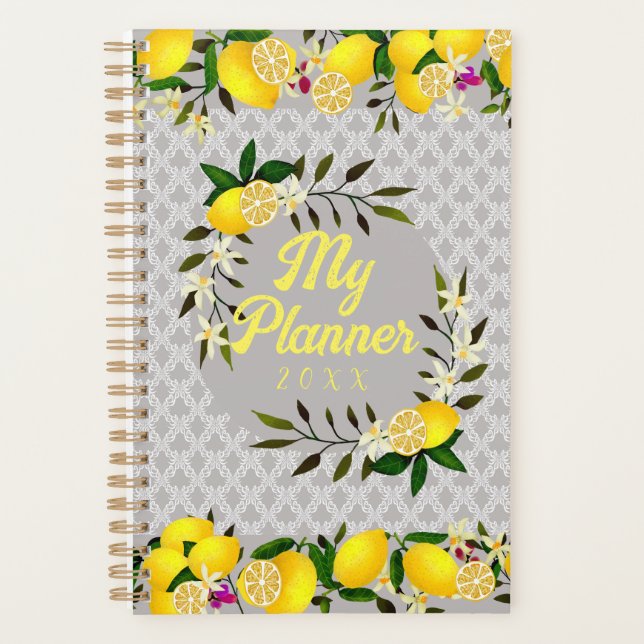 Agenda Lemon Days Motif Gray (Anverso)