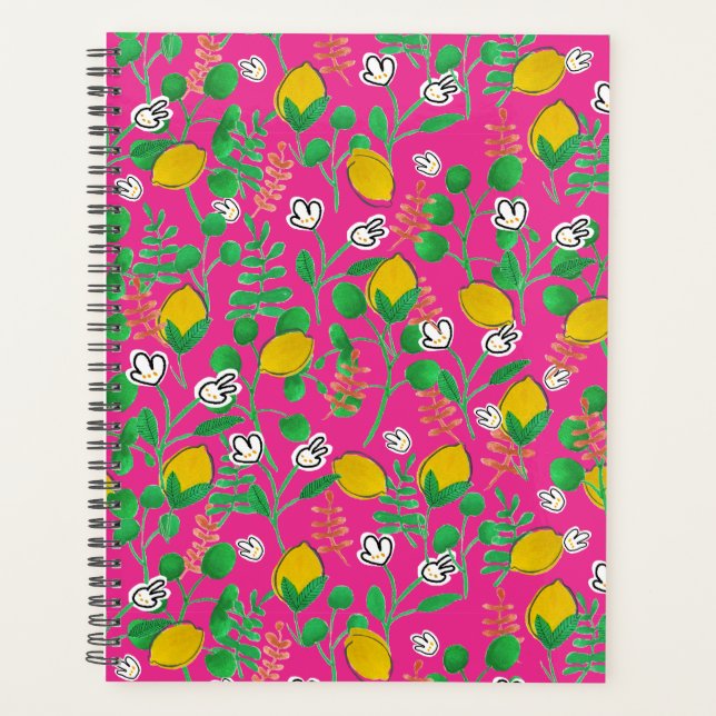 Agenda lemon watercolor (Anverso)