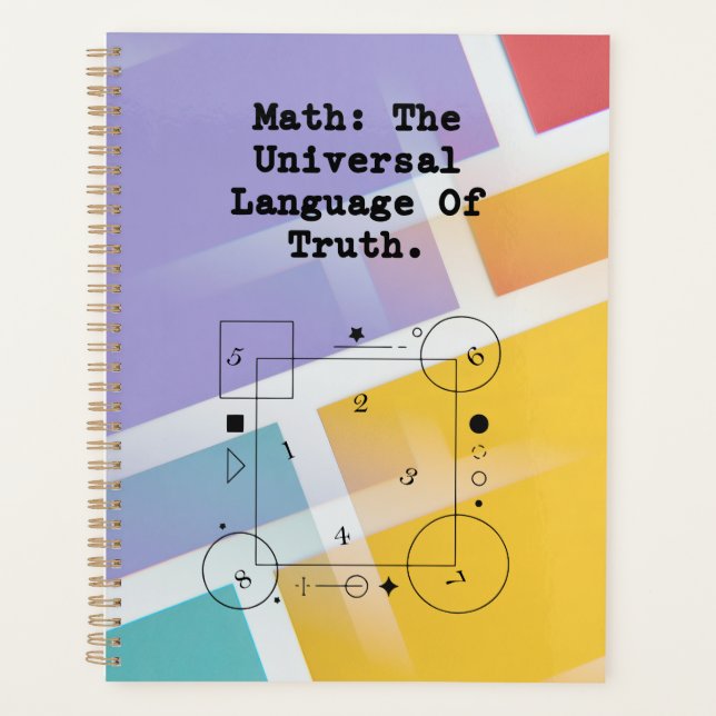 Agenda Lenguaje Universal Matemático | Educador de Verdad (Anverso)