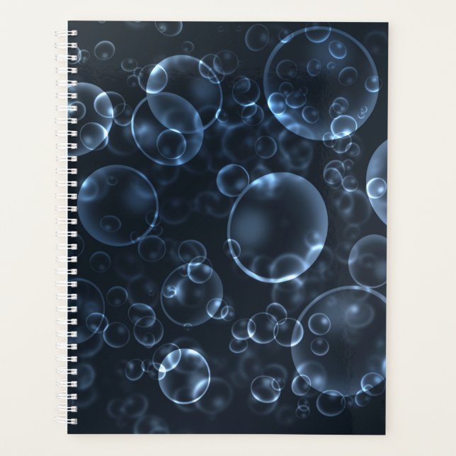 Agenda Lentes azules, bokeh (Anverso)