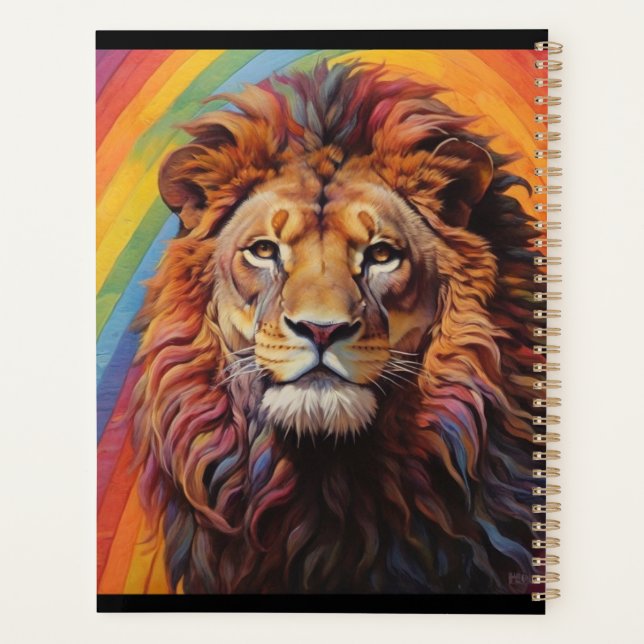 Agenda león arcoiris (Reverso)