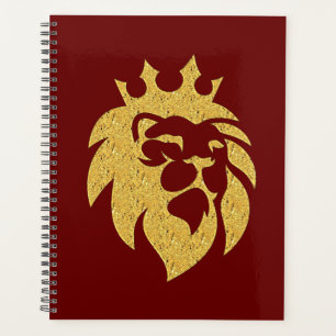 Agenda León con Corona - Estilo Oro 1