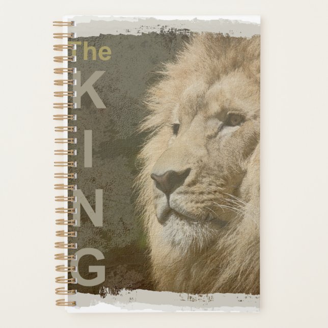Agenda León Head Pop Art The King Picture Template (Anverso)