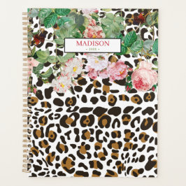 Agenda Leopard Animal Print Pattern Vintage Diary