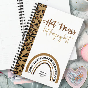 Agenda Leopard Print Rainbow Hot Mess Cita 2023