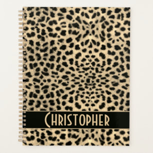 Agenda Leopard Skin Spots Añadir nombre personalizado