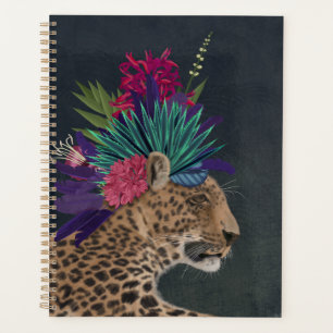 Agenda Leopardo con la cabeza tropical