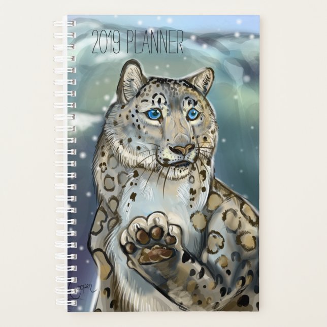 Agenda Leopardo de la nieve (Anverso)