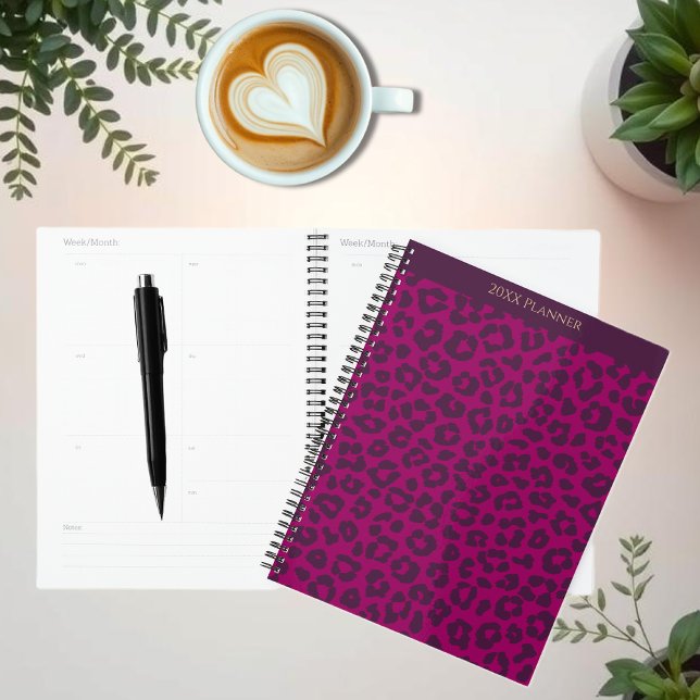 Agenda Leopardo Print-Magenta (Leopard Print-Magenta Planner)