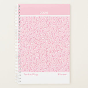 Agenda Leopardo Rosa Suave Moderno