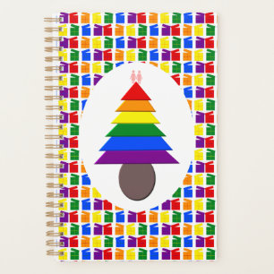 Agenda Lesbianas arcoiris Árbol y regalo de Navidad