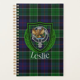 Agenda Leslie Scottish Clan Tartan & Crest