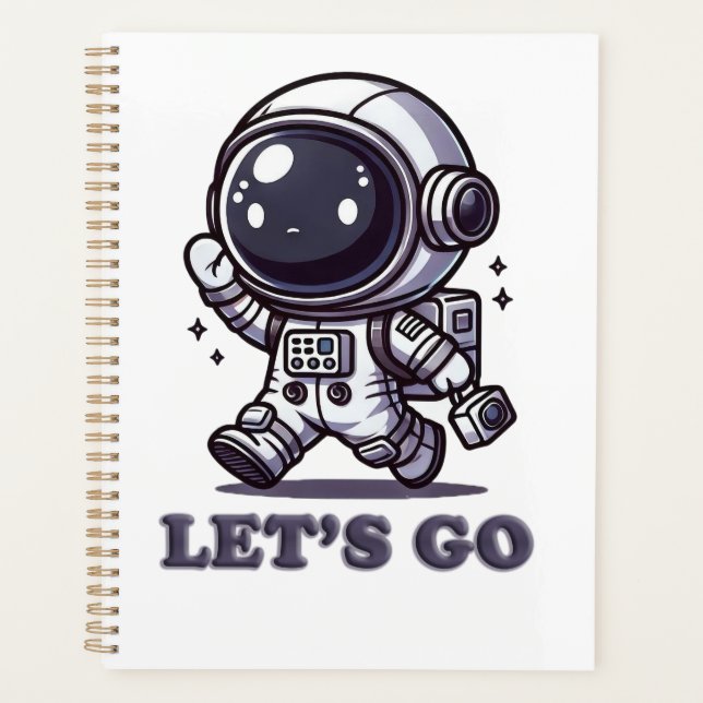 Agenda Let’s Go – Cute Astronaut Adventure Tee (Anverso)