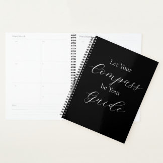 Agenda 'Let Your Compass Be Your Guide' Phrase White