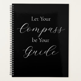 Agenda 'Let Your Compass Be Your Guide' Phrase White