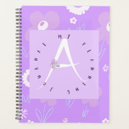 Agenda Letra lilac a pradera