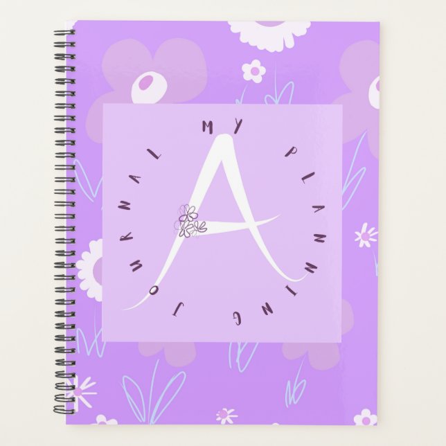 Agenda Letra lilac a pradera (Anverso)