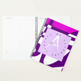 Agenda Letra lilac a rosada
