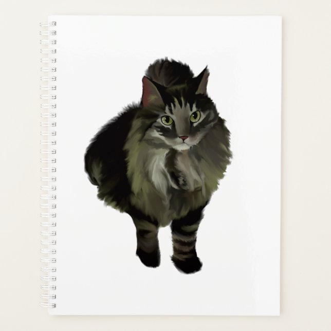 Agenda Lg Planner Maine Coon Cat (Anverso)