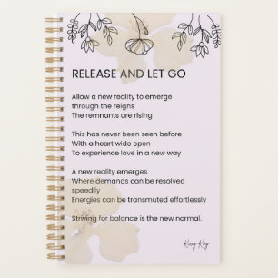 Agenda Liberen y dejen ir - poesía de amor propio