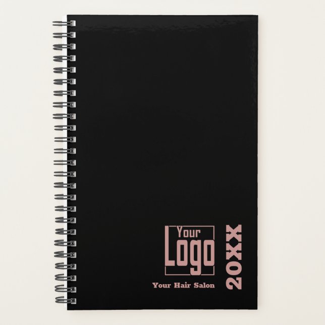 Agenda Libreta mínima de citas con estilo de pelo rosado  (Anverso)