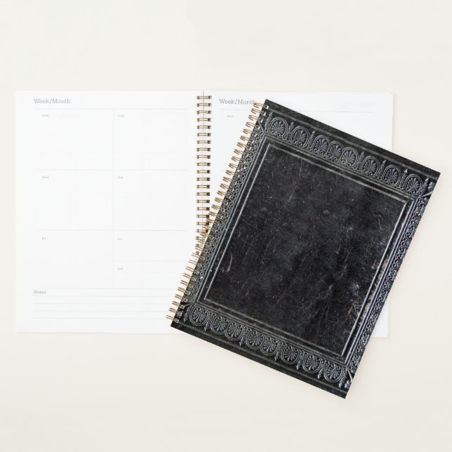 Agenda Libro Antiguo Negro Caído (Demostración)
