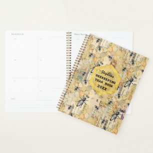 Agenda Libro de Año Personalizado de la apicultura   Vint