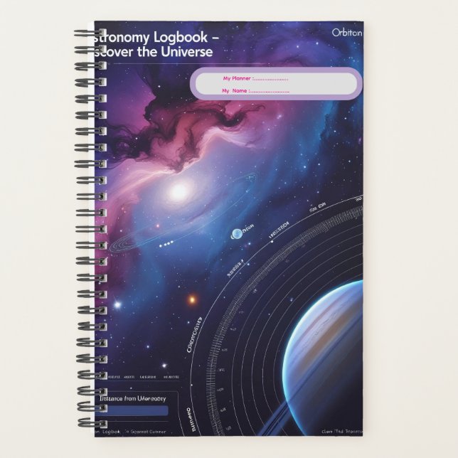 Agenda Libro de Astronomía - Descubre el universo (Anverso)