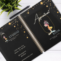 Libro de citas Black Gold Beauty Yoga Salon  