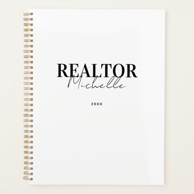 Agenda Libro de citas de agente inmobiliario Realtor (Anverso)