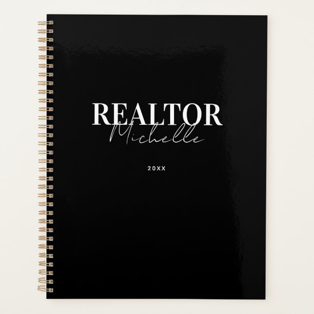 Agenda Libro de citas de agente inmobiliario Realtor (Anverso)