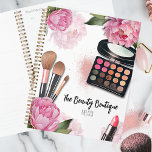 Agenda Libro de citas de artistas de maquillaje<br><div class="desc">Repleta de tonos vivos y floridos, esta impresión es un festín visual perfecto para artistas de maquillaje, bloggers de belleza, influenciadores y todo aquel que busque un toque de colorida elegancia floral con un toque de glam. Con peonías rosadas brillantes, paleta de maquillaje, pinceles de maquillaje y lápiz labial. Se...</div>