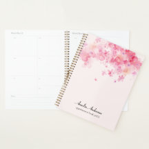 Libro de citas de artistas de maquillaje rosa pers