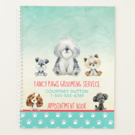Agenda Libro de citas de Dog Grooming Dog Spa