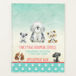 Agenda Libro de citas de Dog Grooming Dog Spa