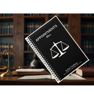 Agenda Libro de citas de la Escala de Justicia del Fiscal