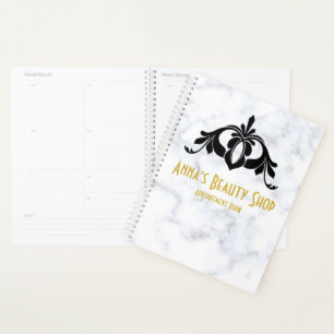 Agenda Libro de citas de la Tienda de Belleza de Mármol B