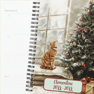 Agenda Libro de citas de Navidad de invierno para gatos s