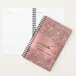 Agenda Libro de citas de pelo de oro Rosa