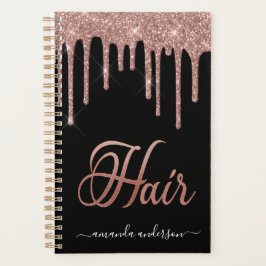 Agenda Libro de citas de pelo de Rosa de moda
