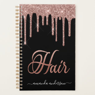 Agenda Libro de citas de pelo de Rosa de moda